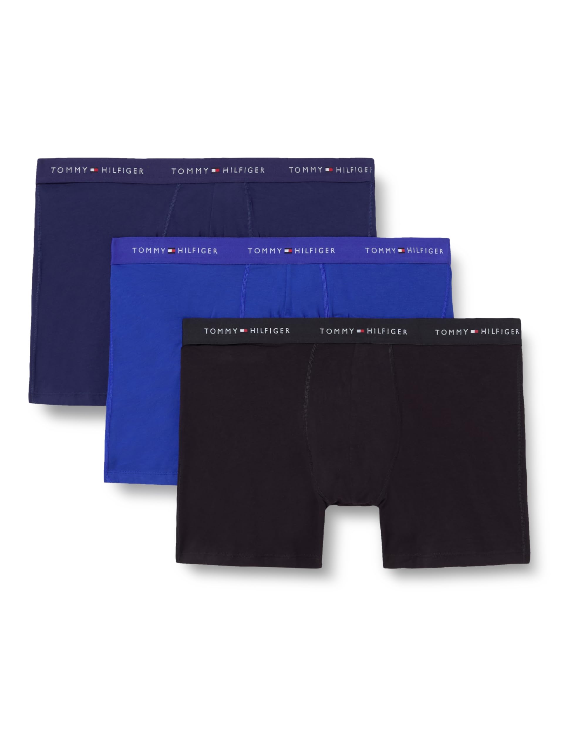 Tommy Hilfiger Men's 3P Boxer Brief Dtm UM0UM03921 Boxer Brief, Multi (Nob Blue/Prp Navy/Black), XL