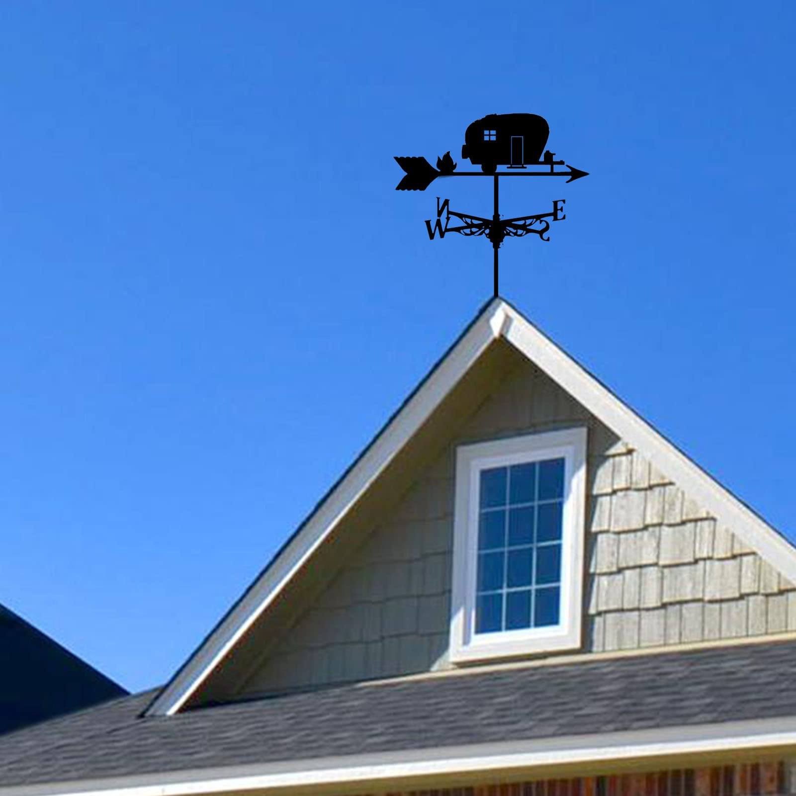 Soldaat Silhouet Windwijzer Zwart Metalen Windvaan Anti Corrosie Spuitverf Wind Richtingaanwijzer Voor Garage Koepel Schuur Tuin Patio Boerderij Versieren 664809979