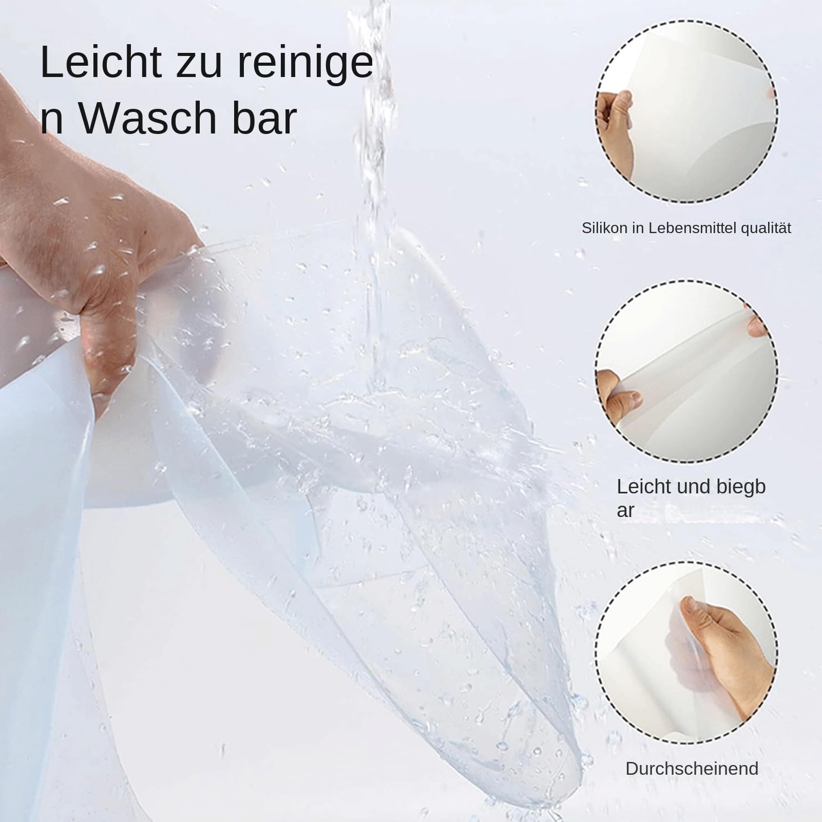 Parking - Découpe précise - Pliable - En silicone transparent - Réutilisable - Pour extérieur, entrepôt, école, allée, route, usine, sol