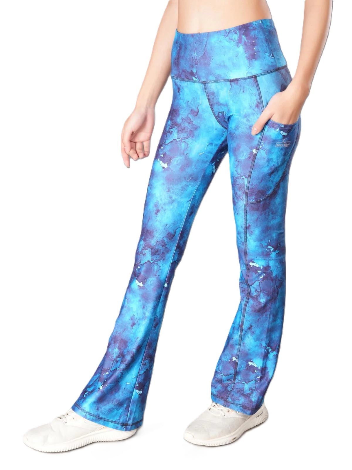 Women High-Rise Flared Track Yoga Pants with 2 Side Pockets-image-47