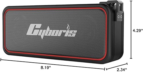 Miniatura 9 de CYBORIS Altavoz Bluetooth portátil, altavoces inalámbricos con sonido HD de 20 W, IPX7 impermeable, Bluetooth V5.3, emparejamiento estéreo dual,