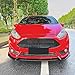 Black Front Bumper Spoiler Splitter Lip Kit for Ford Fiesta ST MK6 2012-2017