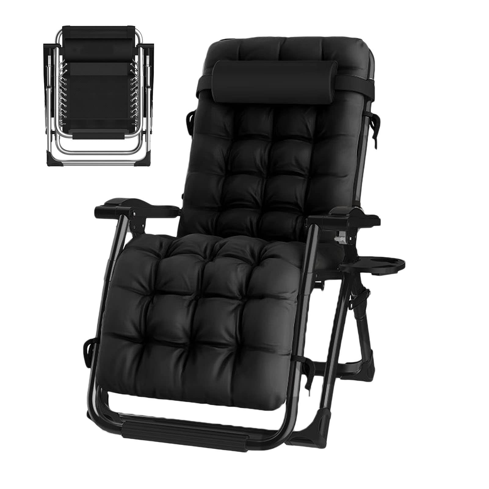 Chaise longue zero gravity inclinable pliante de jardin | Transat de relaxation