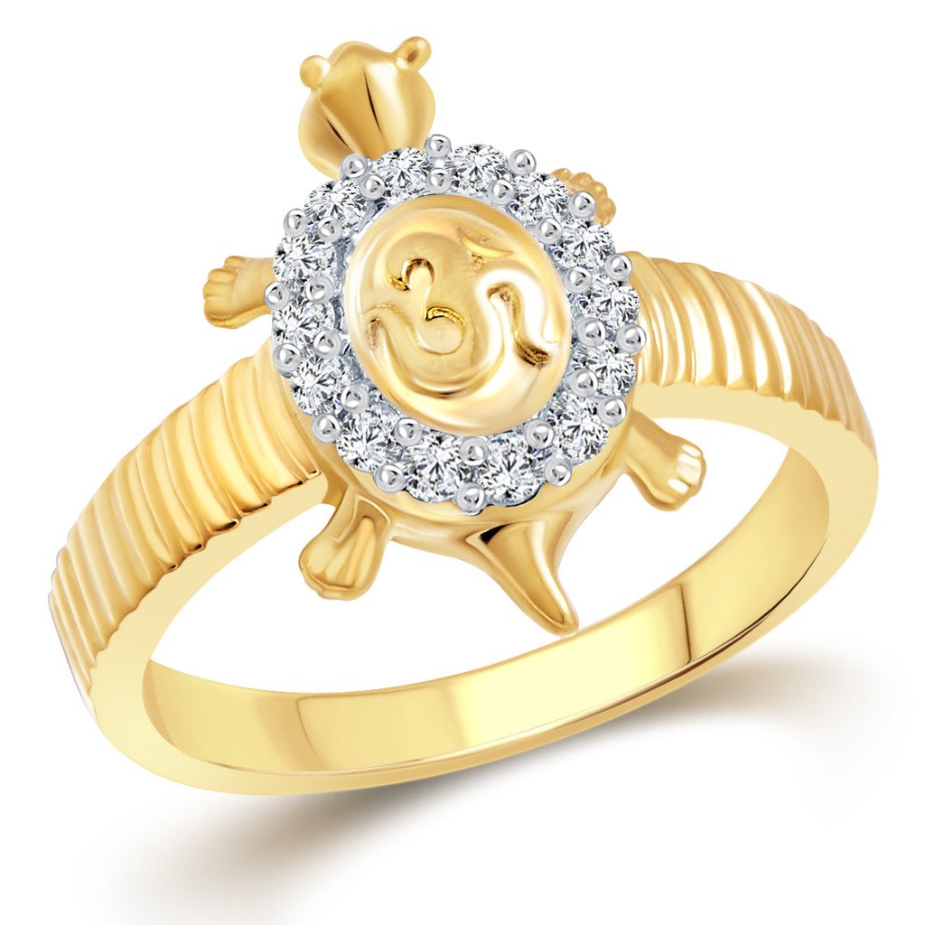 Vighnaharta valentine day gift valentineday gift for her gift for him gift for women gift for men Om Tortoise Gold and Rhodium Plated Ring - [VFJ1095FRG12] (B096SZGYBM) Amazon Price History, Amazon Price Tracker