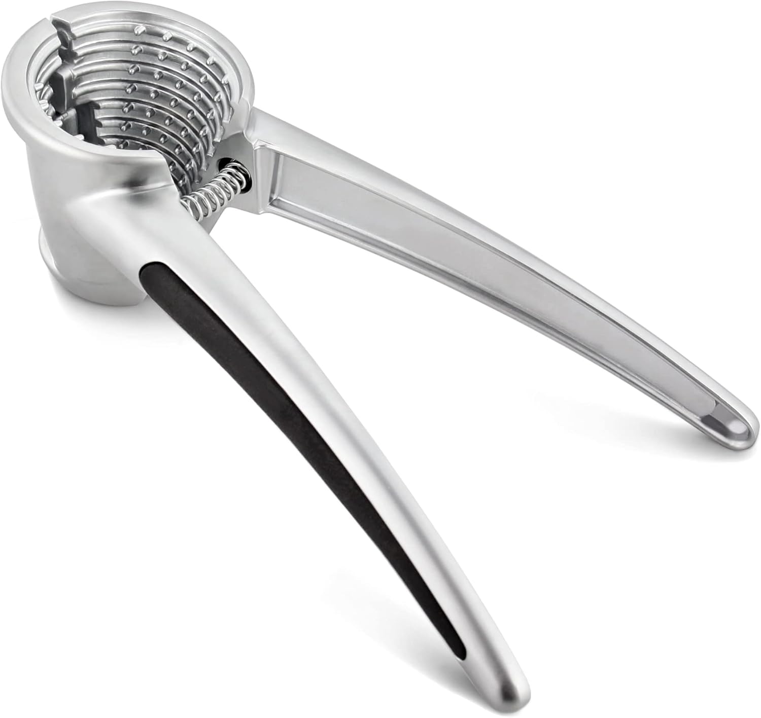 New Star Foodservice 27990 Die Cast Zinc Alloy Nutcracker Walnut Clamp Plier with Soft Rubber Grips, Silver