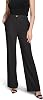 H HALSTON Womens Straight Leg Woven Suiting Pant