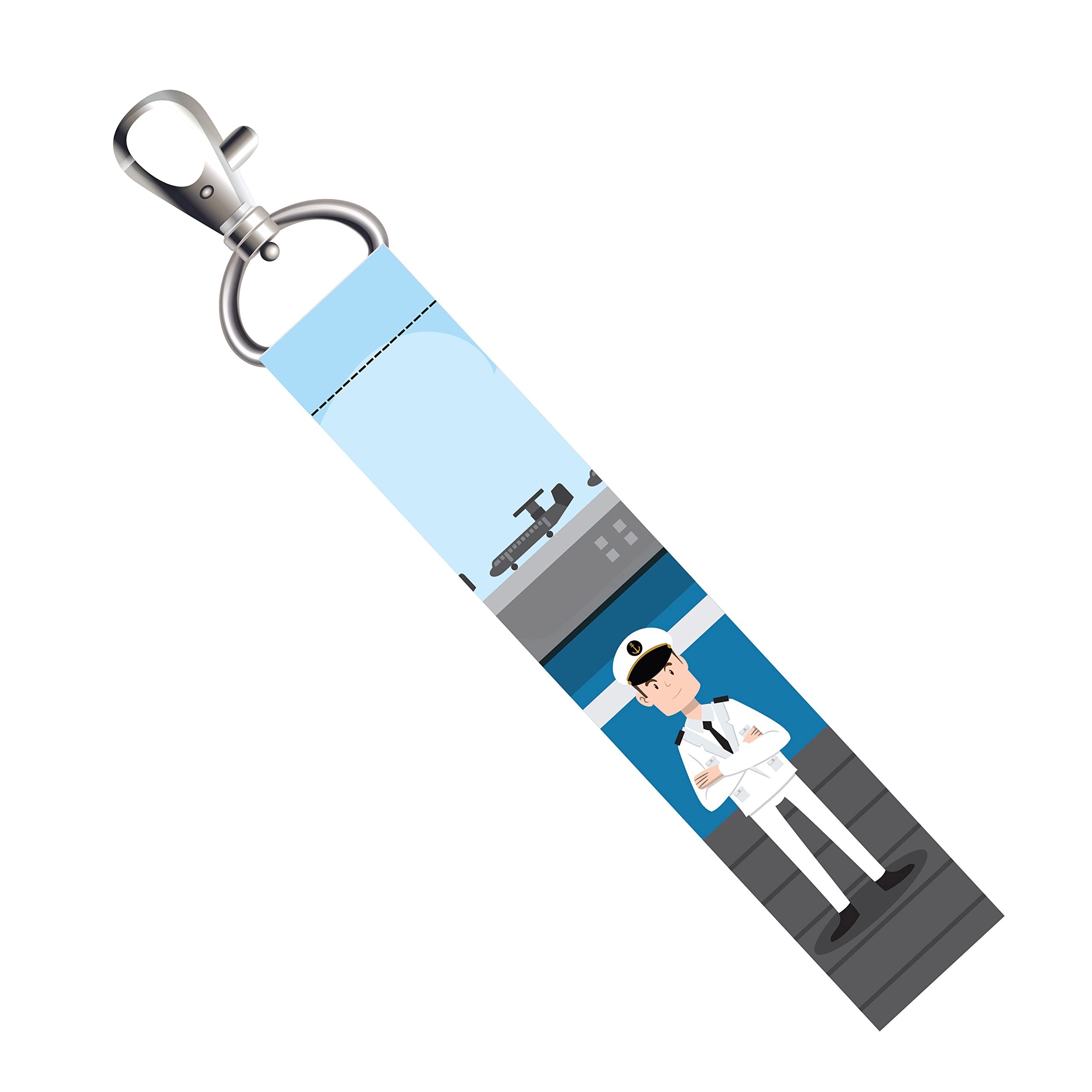 Navy Lanyard Tag with Swivel Lobster for Gift Luggage Bags Backpack Laptop Bags L X H 5 X 0.8 INCH-image-20