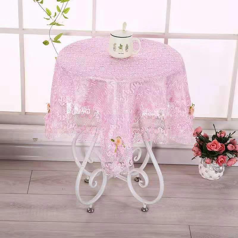 Nappe pour petite table de cuisine KeuLen circulaire carrée en lin lavable