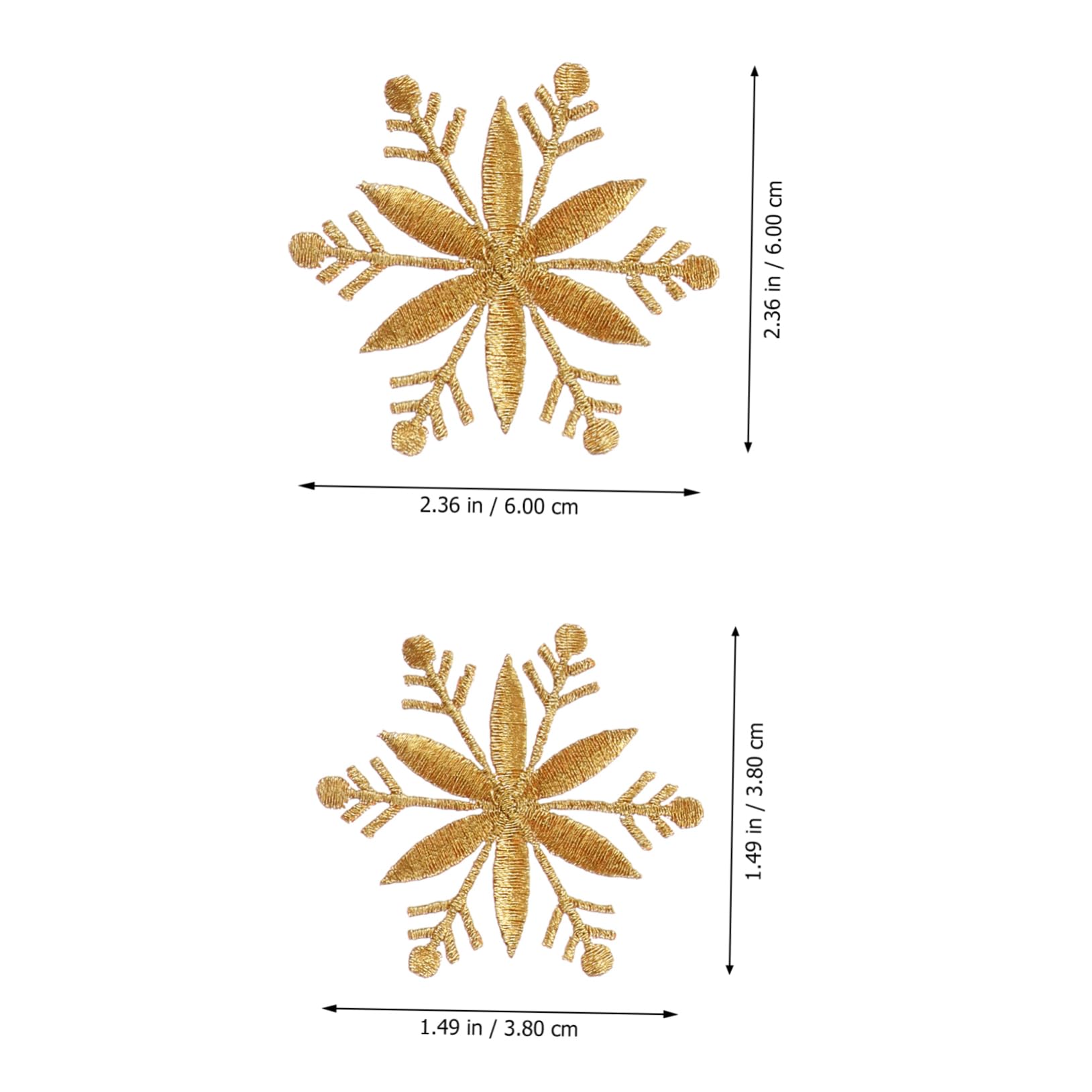 VILLCASE 24pièces Patch Brodé Pour Vêtements Appliques Décoratives Couture Pour Noël