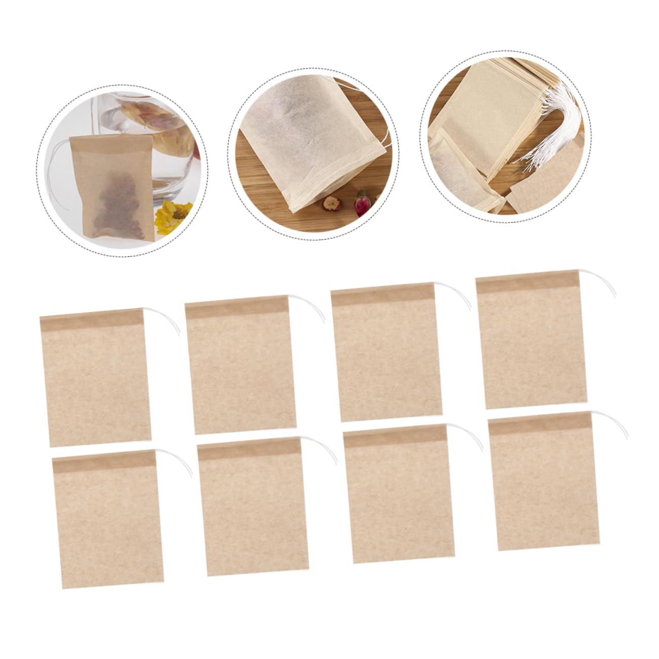 BESTOYARD 800piezas Bolsitas Filtrantes De Té Desechables De Bolsas De Filtro Para Té De Hierbas y Especias Sin Para Preparar Infusiones Aromáticas