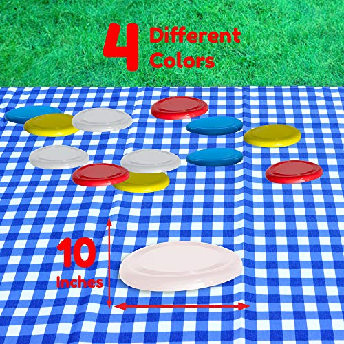 Fun Central 12 Pack - 10 Inch Flying Discs Backyard Games & Sports Party Favors For Kids & Adults - Assorted Colors #TOP1