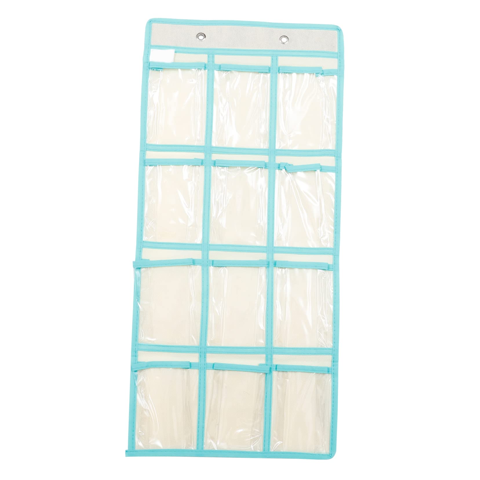 Holibanna 1Pc Clear Pockets Organizer Compartment Hanging Storage for Cell Phones Accessories More for Classroom Office Dormitory Home Use Space Saving Wall Hanger