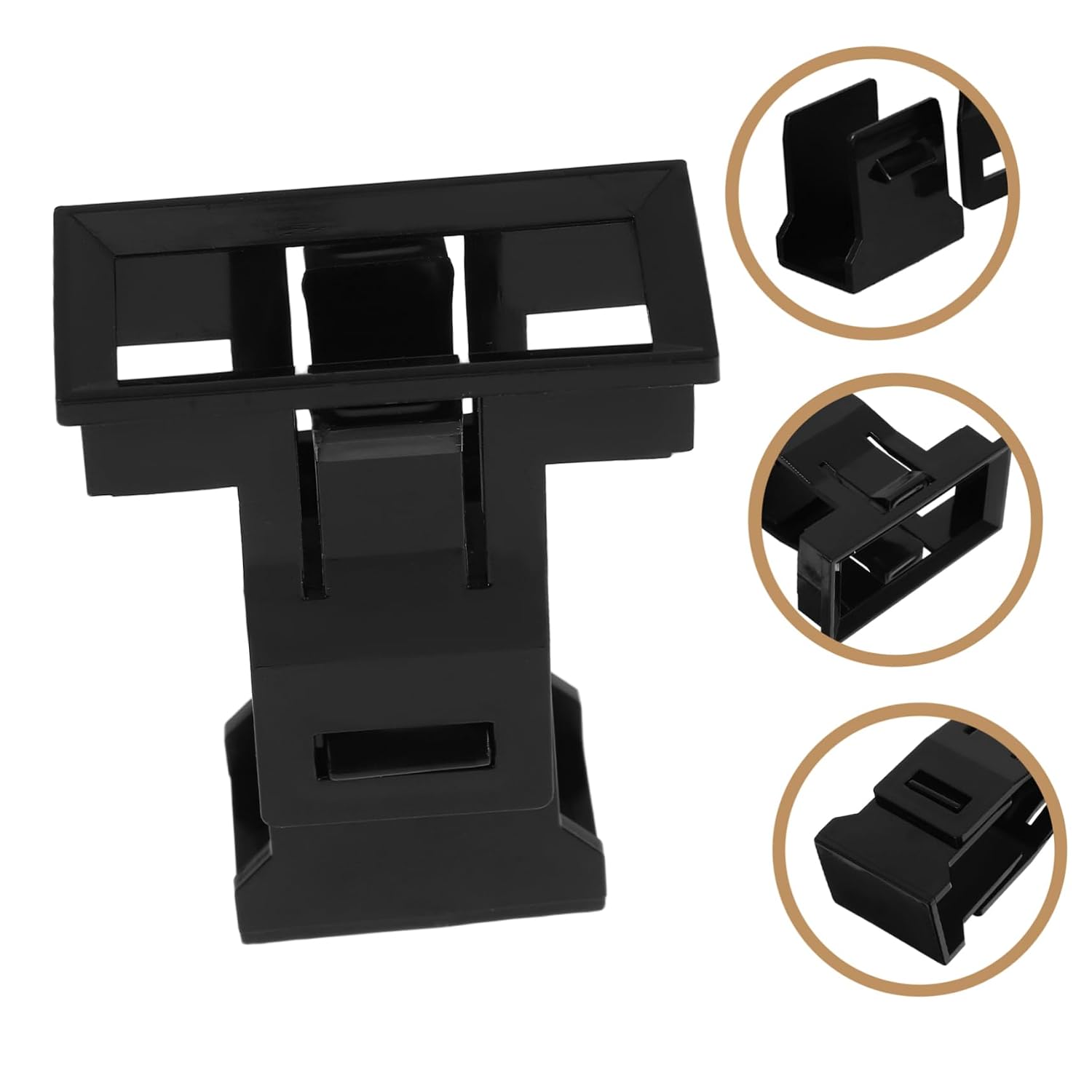 10pcs Concealed Mount Bracket for Miniature Circuit Breakers Sturdy Plastic Panel Buckle for Office Installation Space-Saving Design Easy Setup