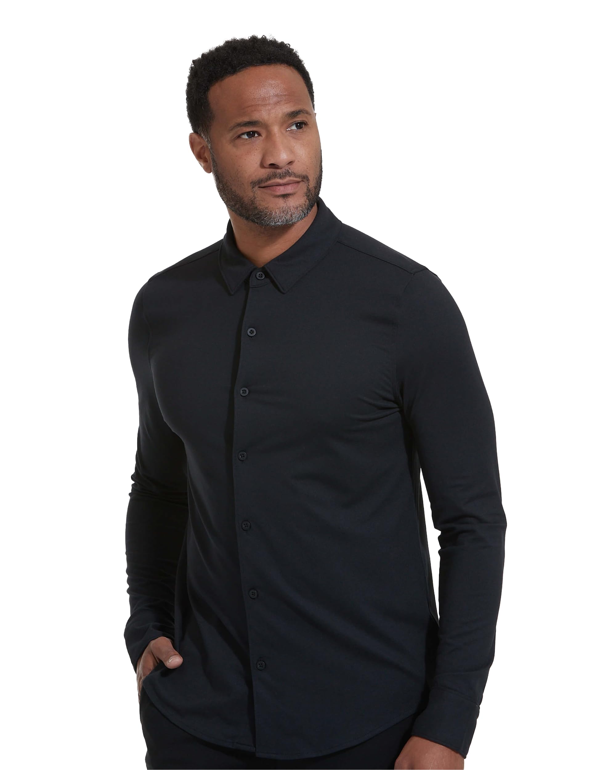 True Classic Men’s Long Sleeve Button Down Shirt - Casual Dress Shirts for Men, Quick Dry