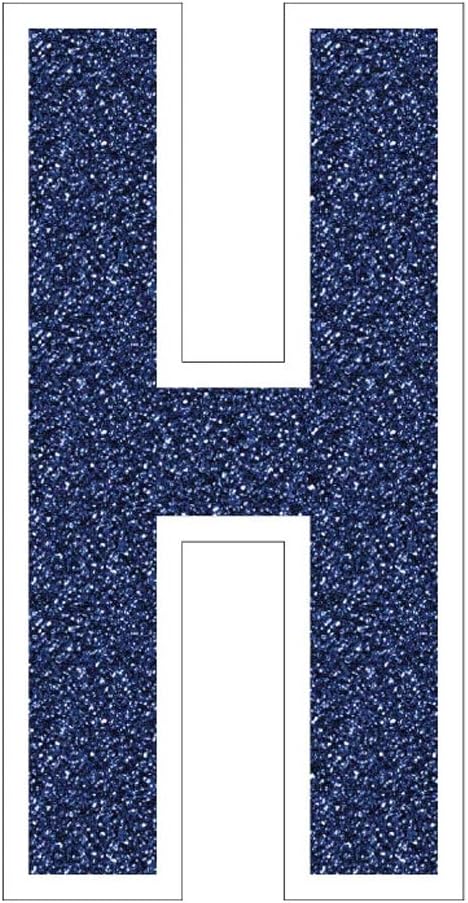 VictoryStore Yard Letters: Cut-Out Alphabet Yard Signs- Bebas 22.75 inch High - Includes Stakes - Vibrant Outdoor Decorations for Birthday Parties, and Events - Premium Quality and Easy Assembly - Made in the USA - Blue Glitter
