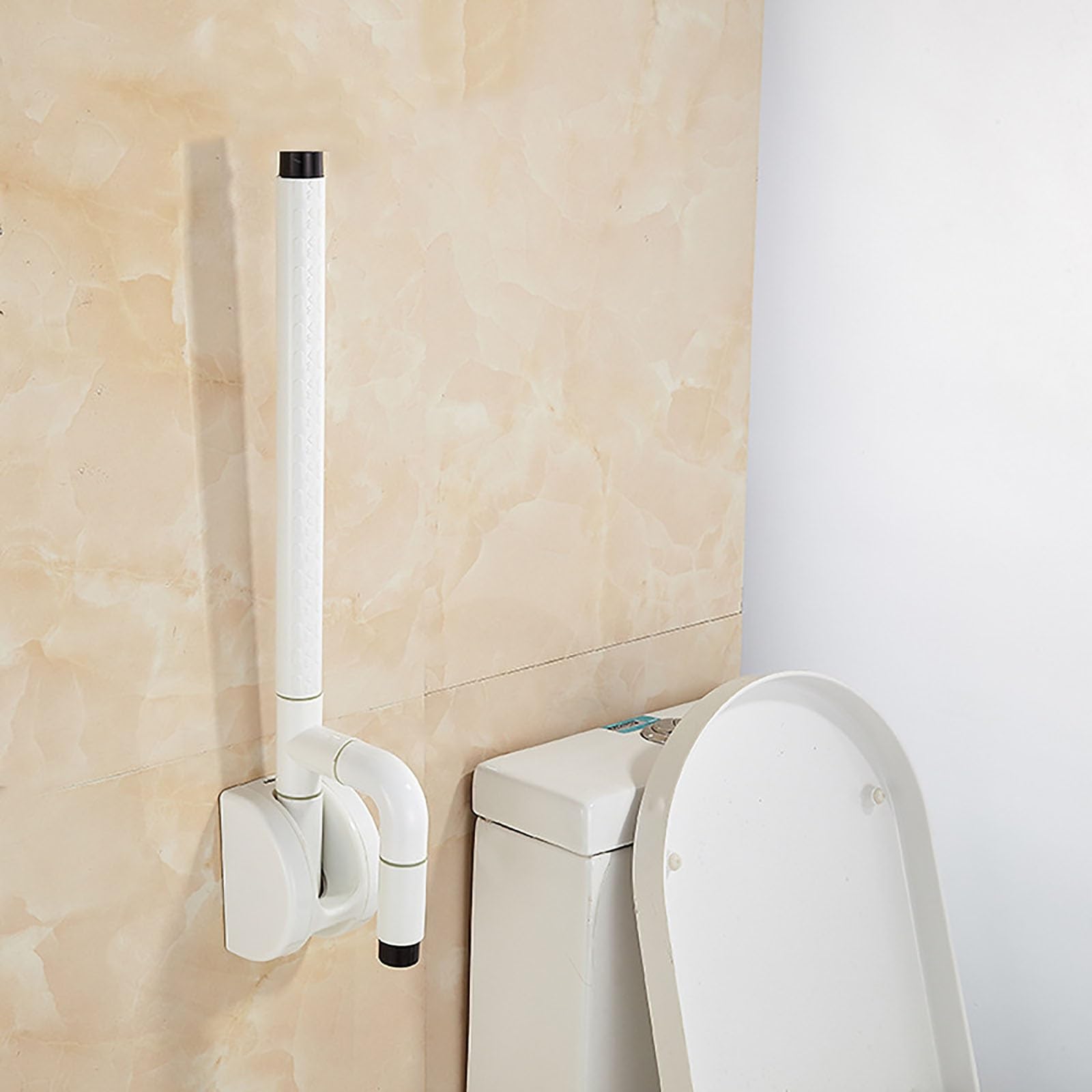 Barra de agarre ergonómica antideslizante, mango de apoyo plegable para seguridad en el baño, ideal para personas mayores y discapacitados