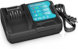 BL1041 Battery Charger Compatible with Makita 12V Max CXT Lithium-Ion Batteries – Fits BL1040 BL1040B BL1041 BL1041B BL1021B, BL1015 – Compatible with DC10WD/DC10SB Chargers