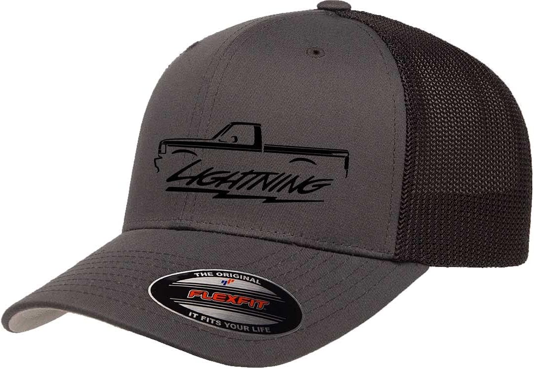 1993 1994 1995 Ford SVT Lightning F150 Truck Classic Outline Design Trucker Mesh Fitted Cap