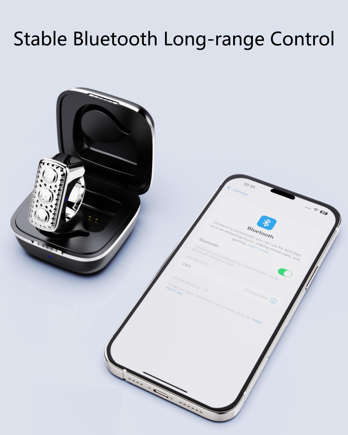 Tiktok - Anillo de desplazamiento, girador de páginas Bluetooth para iPad/iPhone/Android/aplicación Kindle, control remoto para cámara/grabación de video (blanco)