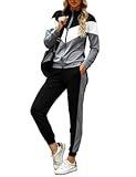 Women&apos;s Tracksuit Set 2 Piece Sweatsuit Outfits Long Sleeve Zip Up Lounge Jogger Set with Pocket