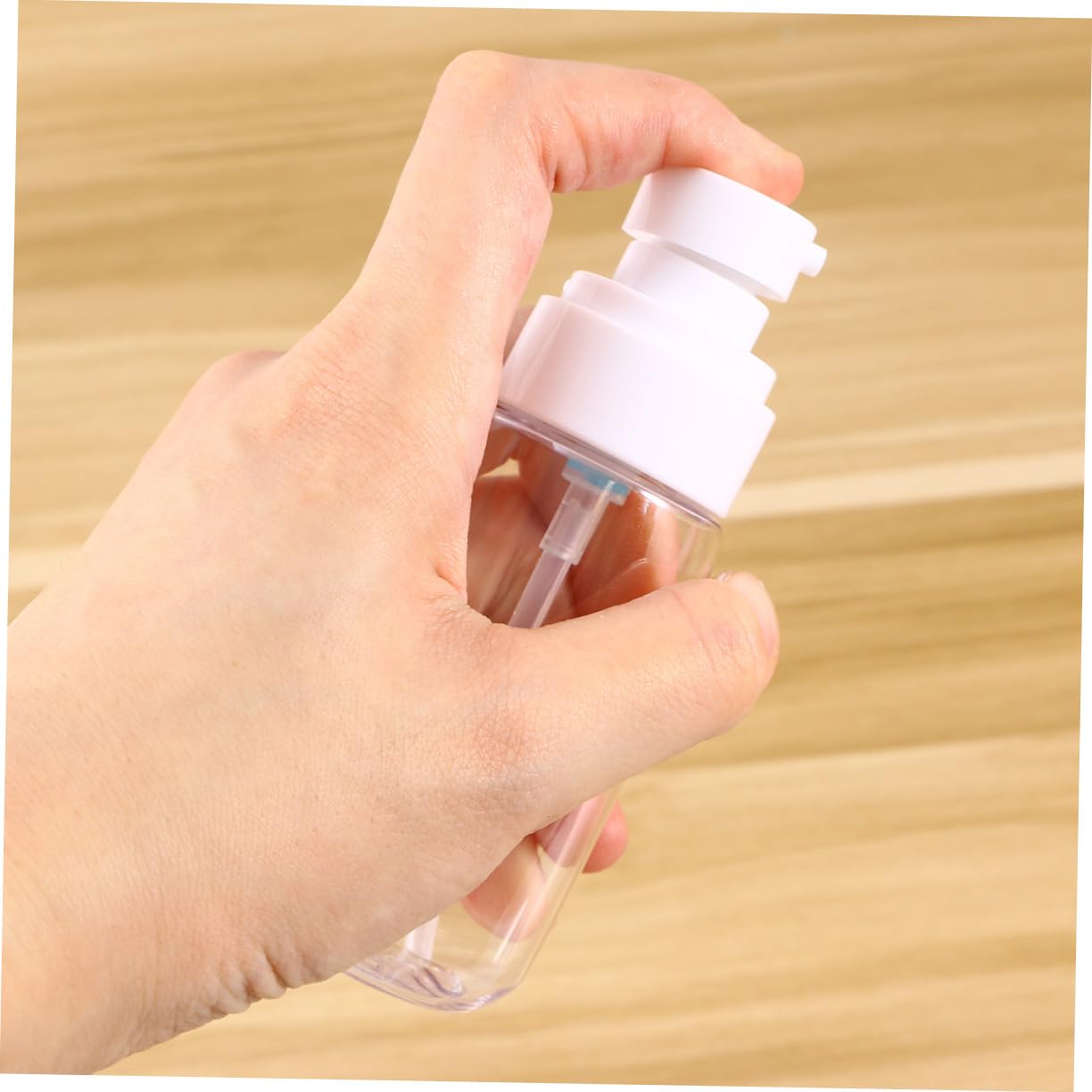 DOITOOL 9stücke Pumpflaschen Für Seife Shampoo Und Lotion Transparente Sanft Und Sanft Blaue Dispenser Für Bad Und Küche Nachfüllbar Petg Einfach Zu Bedienen