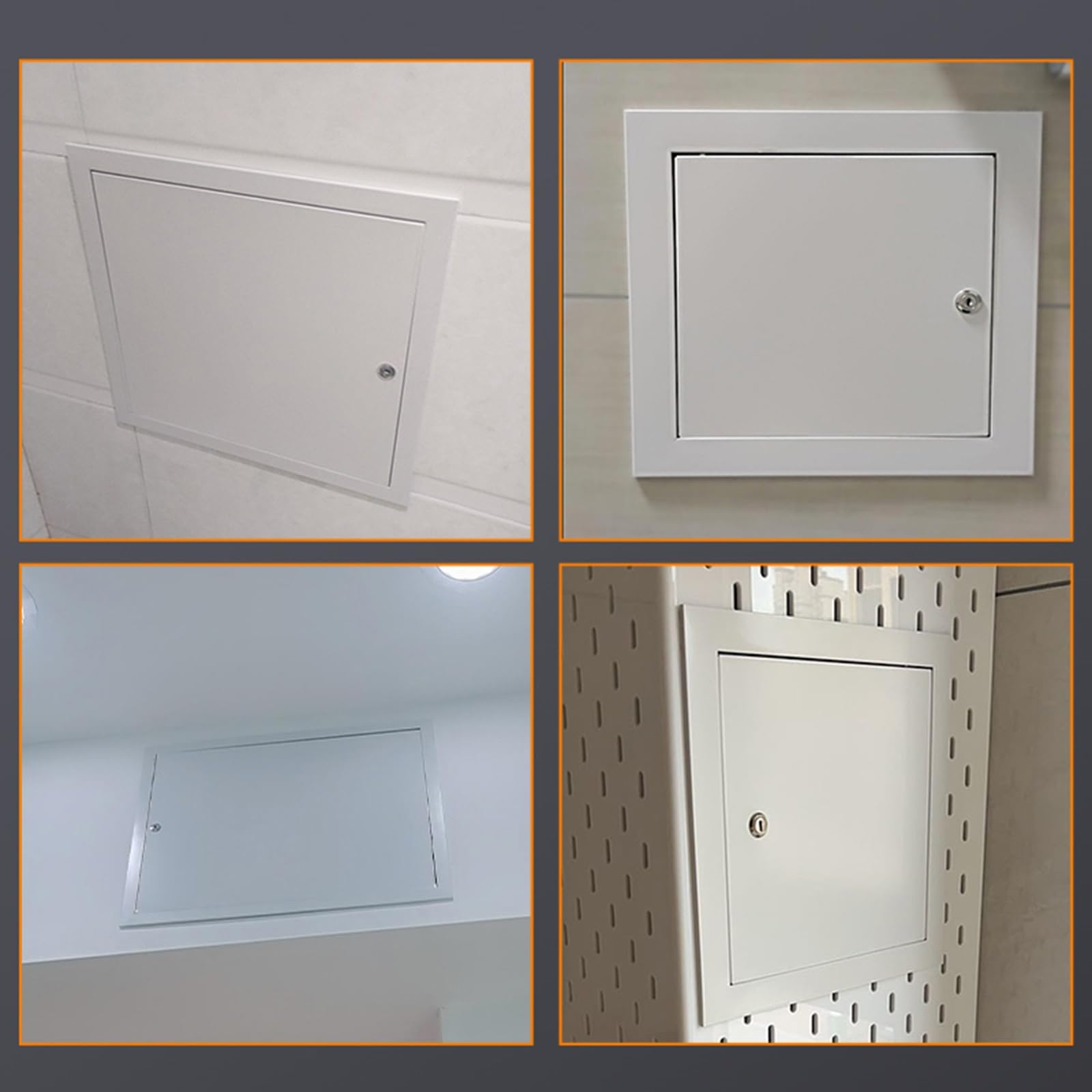 AMUFJJ Trampilla Pladur Puerta De Acceso con Marco, Placa Cubierta para Orificio Pared Empotrada/Paneles Inspección Impermeables, Puertas Revisión Paneles Yeso(30x90cm (12x36in))