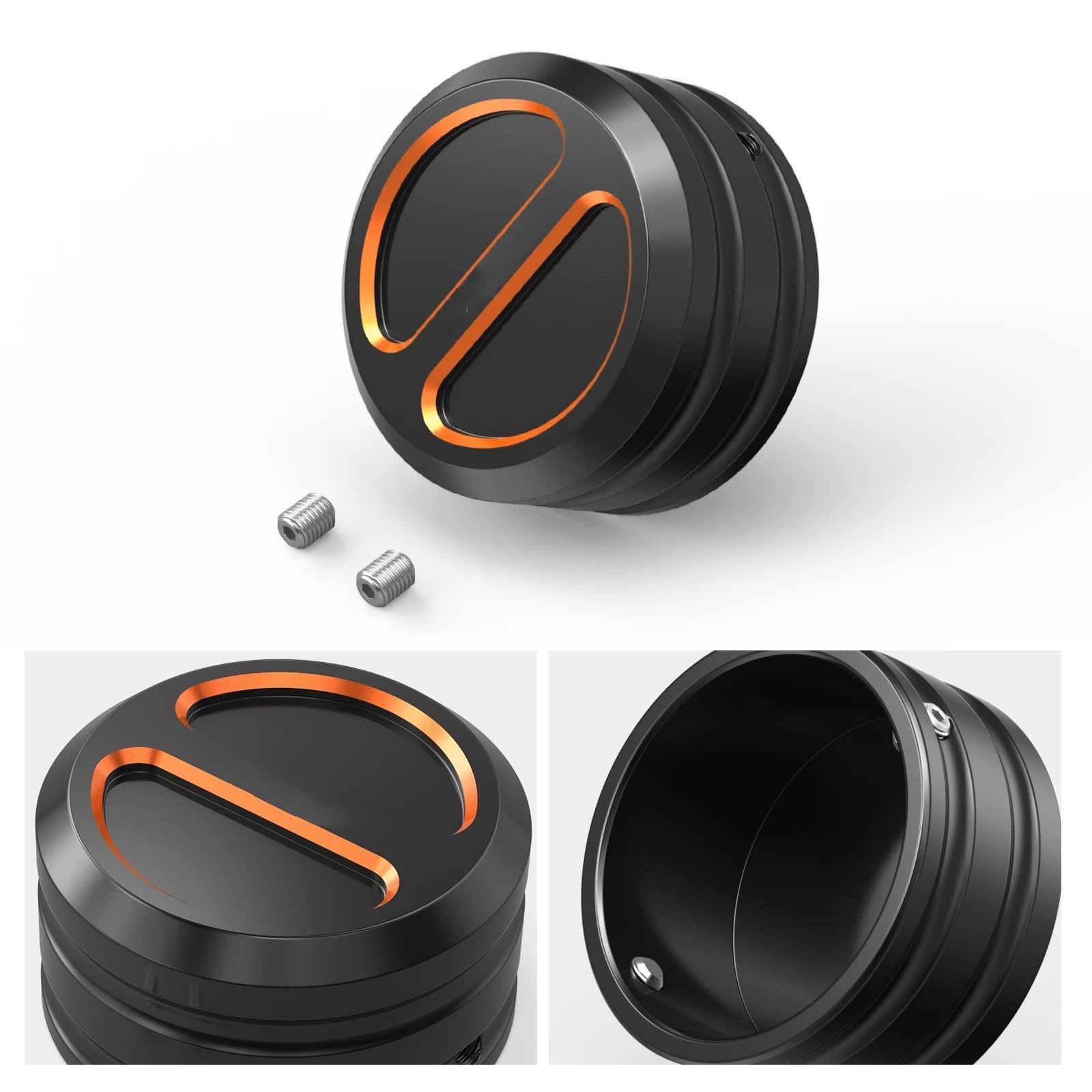 Adatto per coperchio forcella superiore Harley Sportster Iron 883 2014-2020 soffietto forcella(Orange)