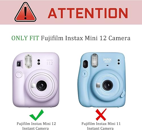 Miniatura 2 de Fintie Funda protectora transparente para cámara instantánea Fujifilm Instax Mini 12  Carcasa rígida de cristal con bolsillo de película mejorado
