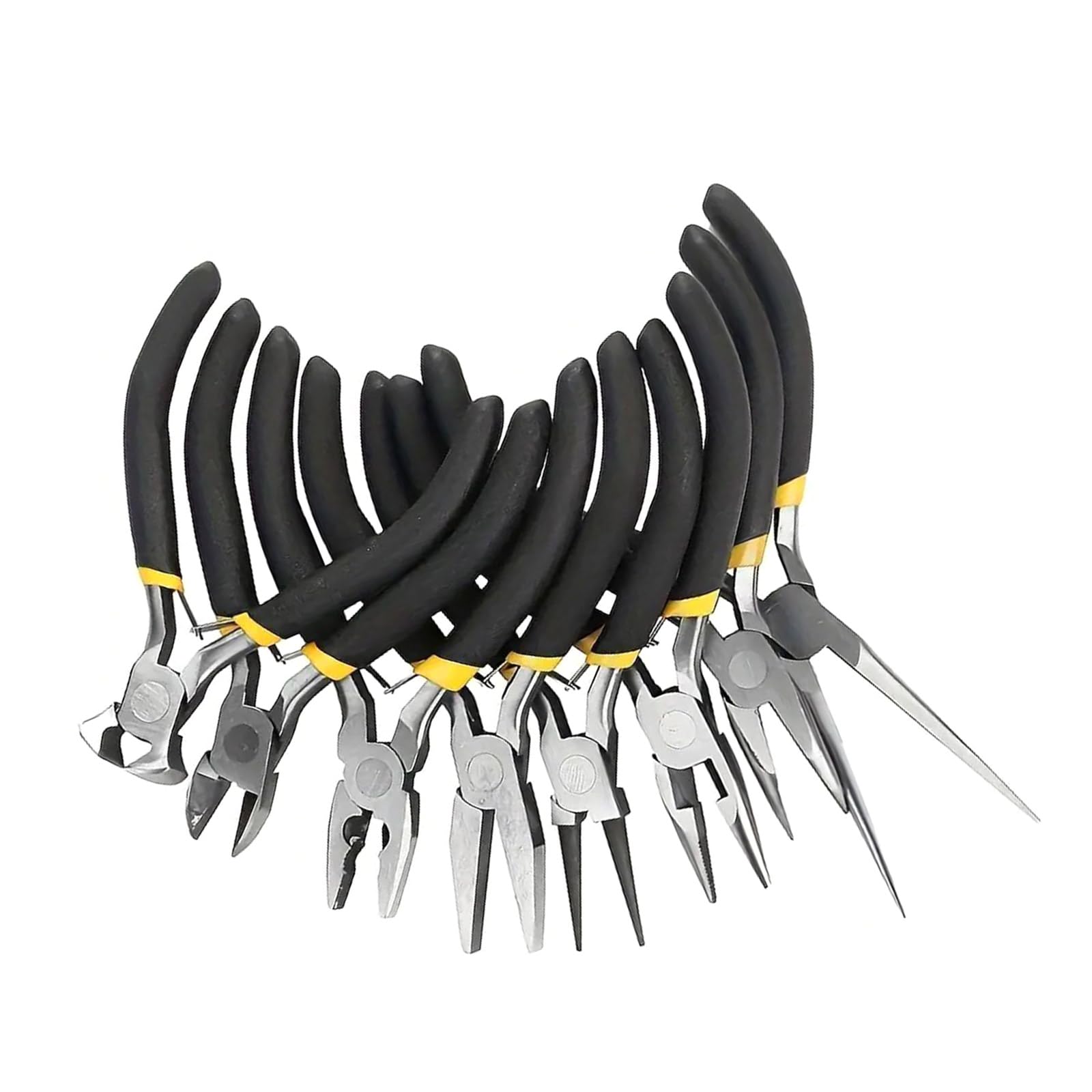 Set di pinze per gioielli portatili, multiuso, accessori alla moda, per artisti e amanti dei gioielli, uso quotidiano, collezione di pinze per perline