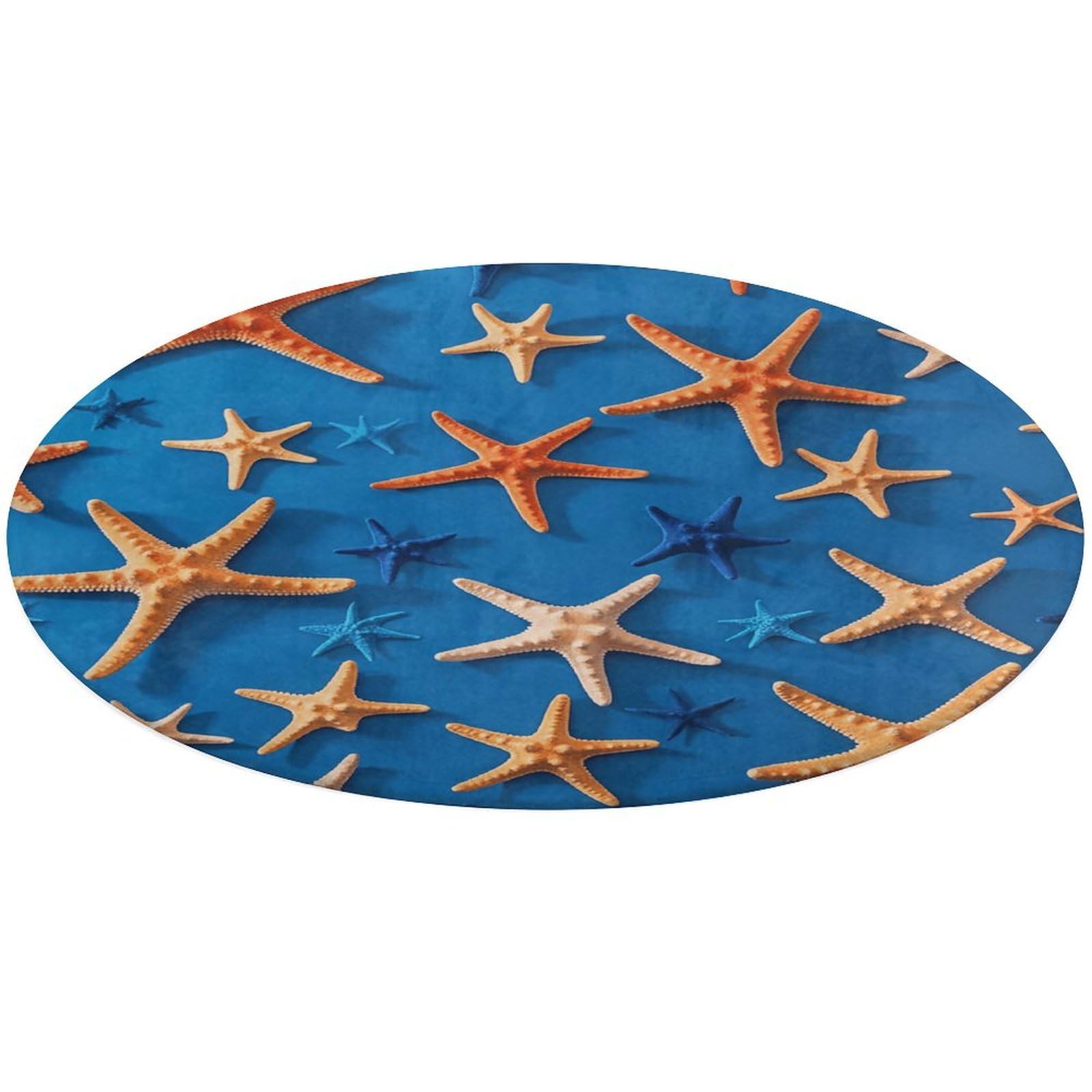 Tapis rond en velours corail lavable et antidérapant pour sécuriser un couloir ou une entrée