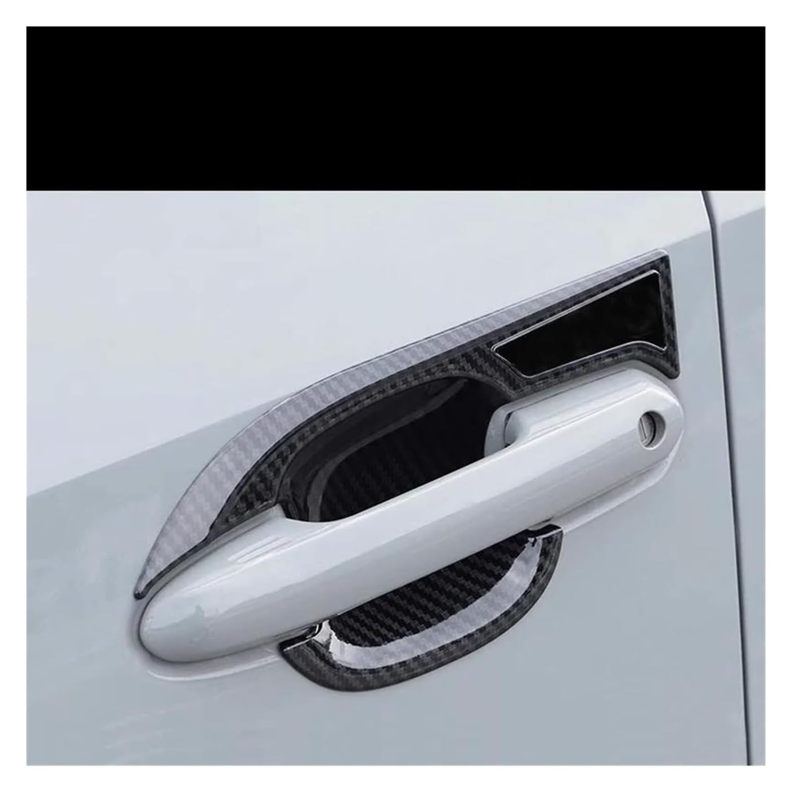 Qwqthgs One Color Car Exterior Door Handle Cap For Toyota For Sienna Rav4 Rav 4 Xa50 2021-2023 Car Accessories Lhd Outside Door Handle Cover Trim(B)