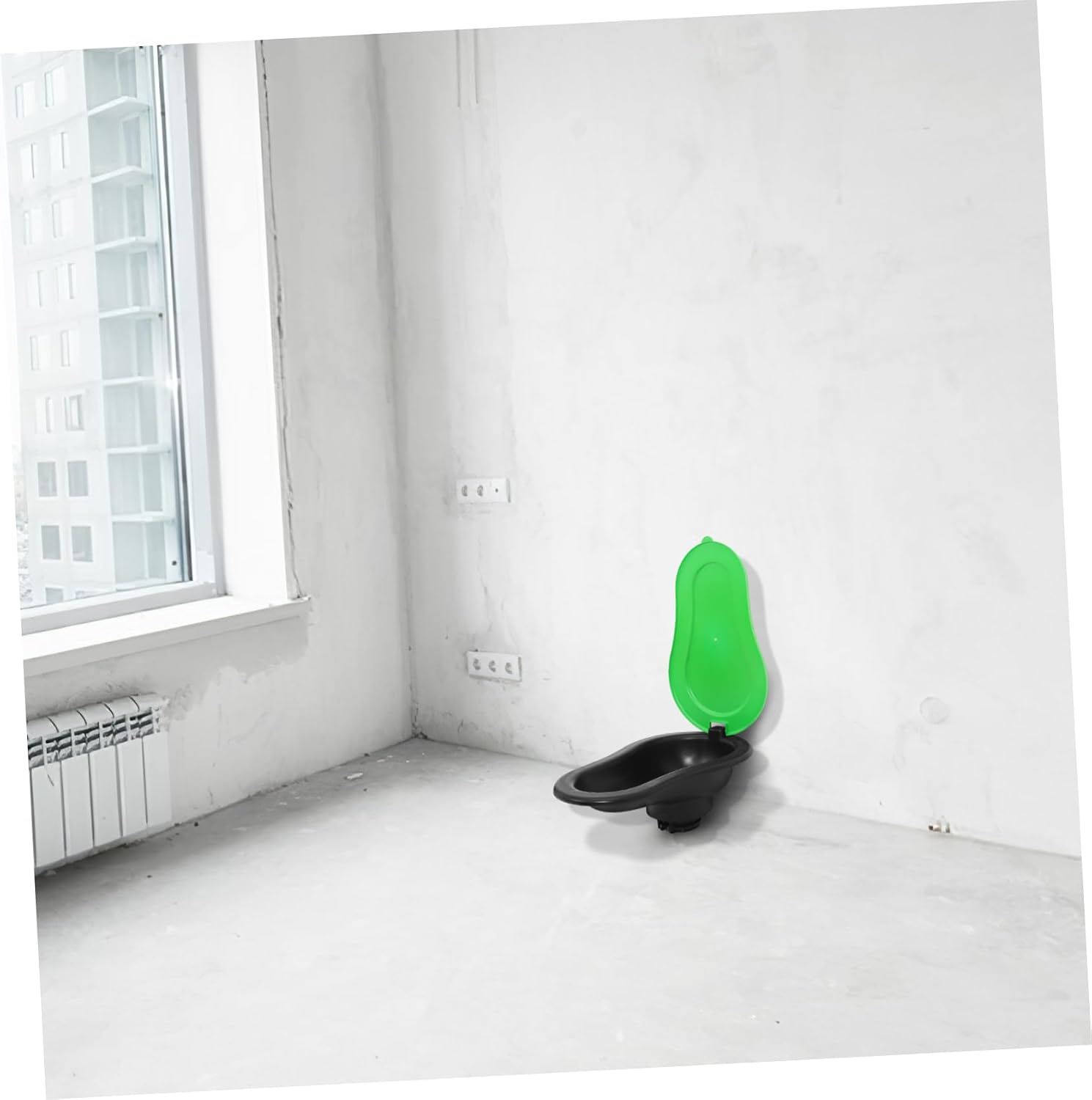 Vaguelly Construction Squat Toilet Folding Bed Pan Urinal for Women Instant Use Easy Storage