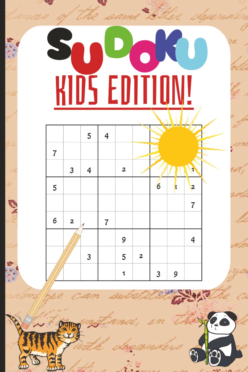 Kids Sudoku Puzzle Book: Sudoku Puzzles for Kids | 6x9 inches 110 pages | 50+ Puzzles | Solutions Included
