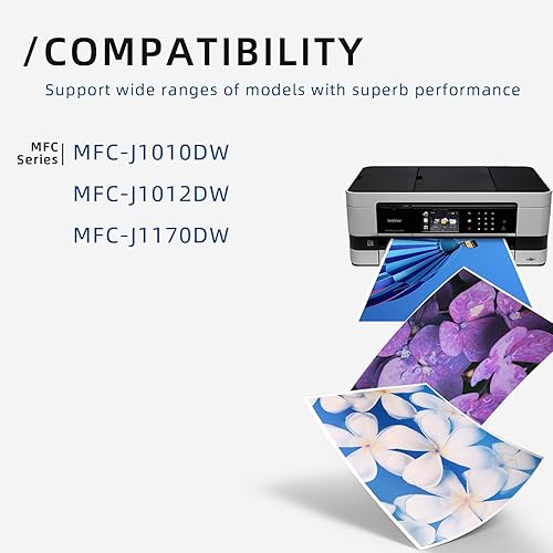 Miniatura 3 de LC401XL - Cartuchos de tinta de repuesto para impresora Brother MFC-J1010DW MFC-J1012DW MFC-J1170DW Paquete de 4 cartuchos de tinta LC401 XL -