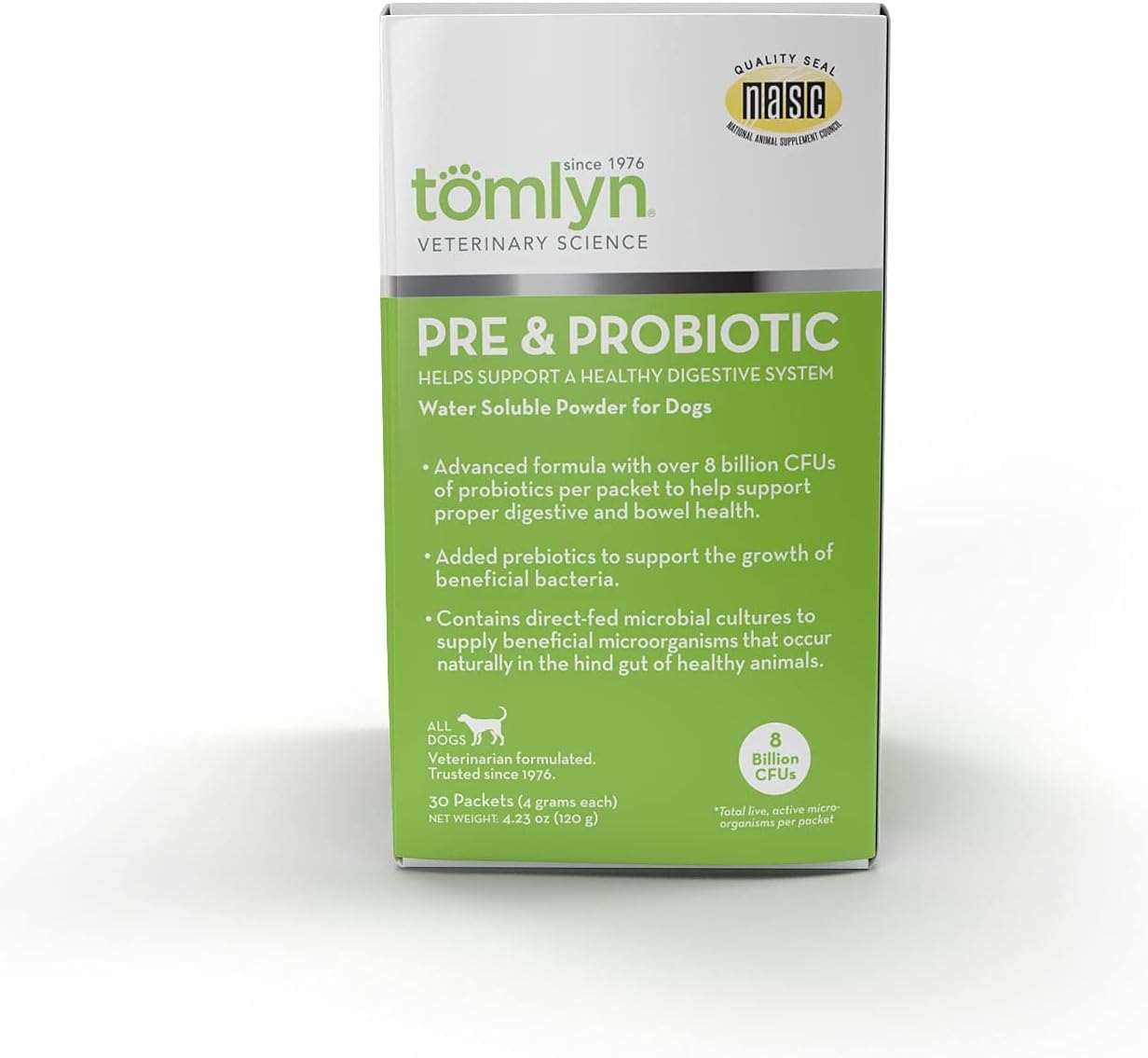 TOMLYN Pre and Probiotic Dog Supplement 30 Pack : Pet Supplies
