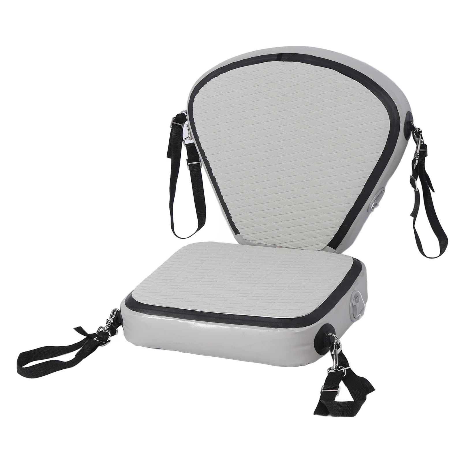 Abnehmbares Paddleboard-Sitzpolster, verstellbarer Kajak-Sitz mit ergonomischer hoher Rückenstütze, EVA-Schaum gepolsteter universeller Bootsitz für Kajak und Ruderboot
