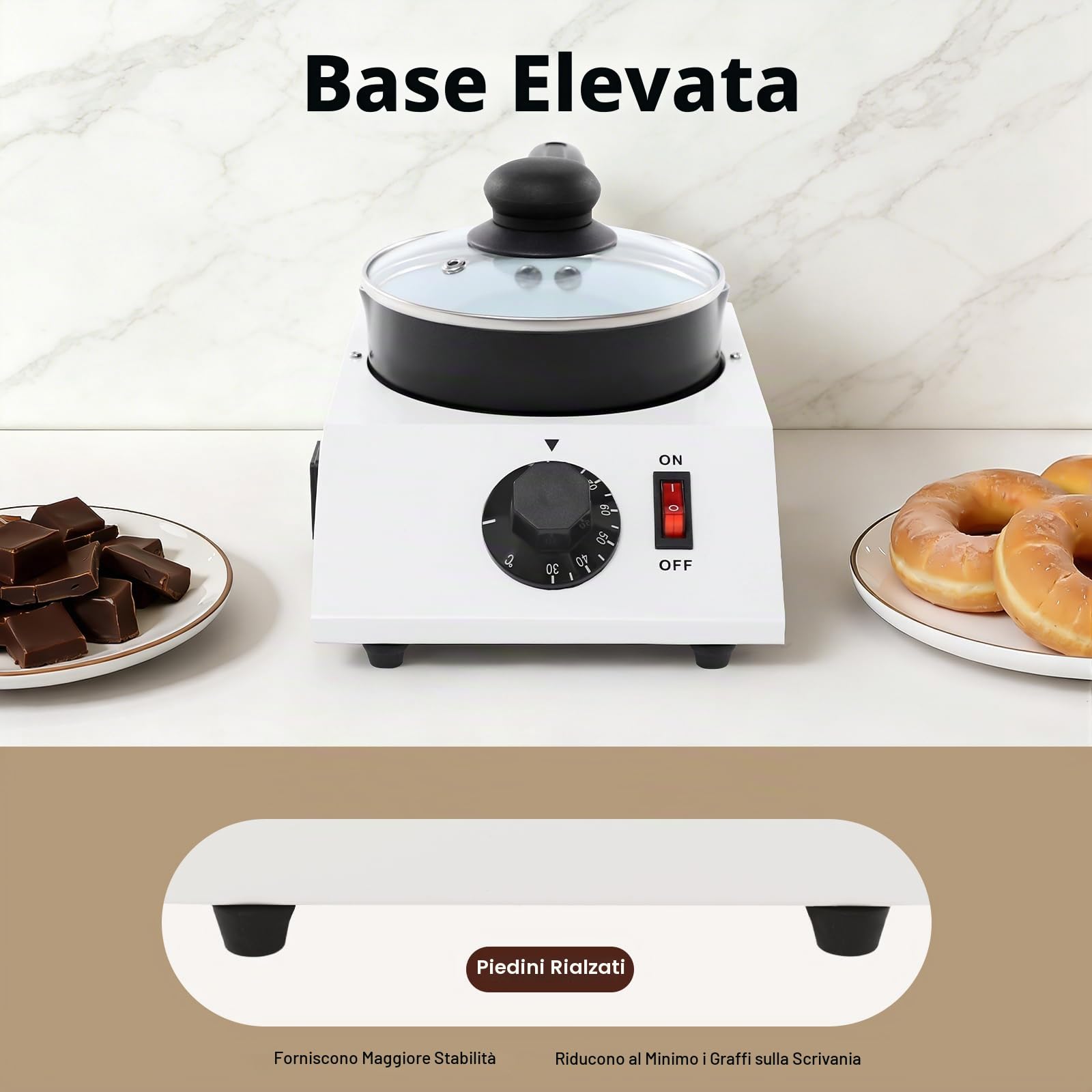 Temperatrice per cioccolato elettrico, macchina per temperare il cioccolato, dispositivo di fusione cioccolato fai-da-te, ciotola di fusione per cioccolato, temperatrice per cioccolato, temperatrice
