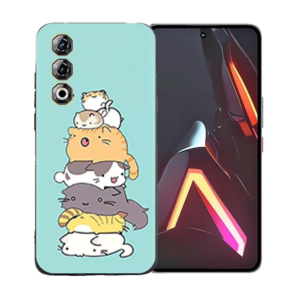 GIOPUEY Nubia Neo 3 GT hoesje, harde PC zachte TPU-hoes, hoge