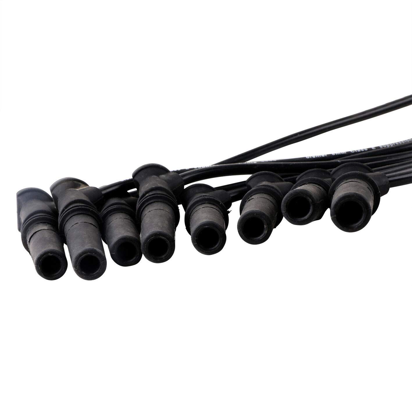 Ignition Spark Plug Wires 8mm (8PC Set) for 1994-1995 Ford Crown Victoria Lincoln Town Car Mercury Grand Marquis