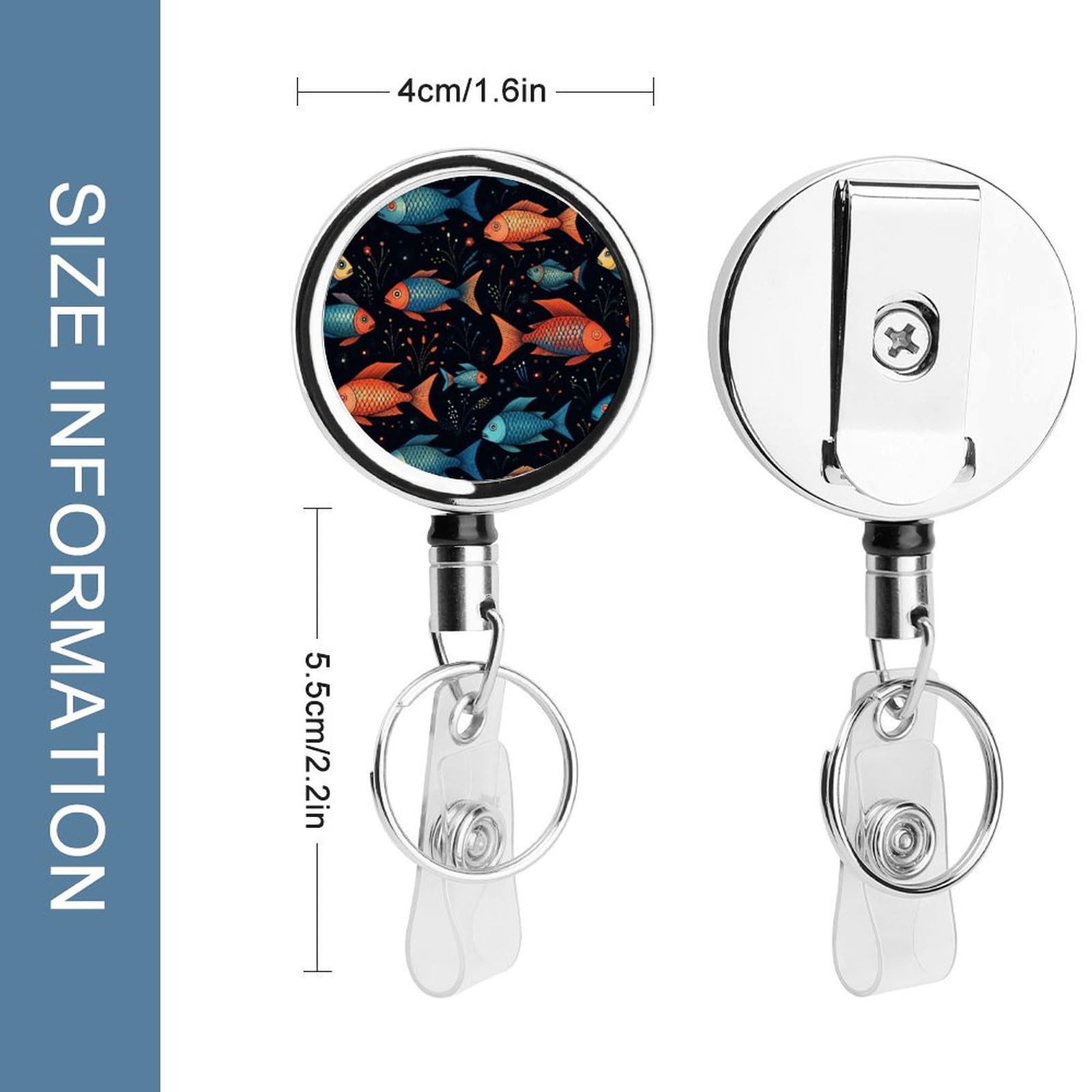 BTCOWZRV Intrekbare badgehouders voor werk kerst grappige kabouters metalen badge clip badge haspel met sleutelhanger voor verpleegster ID-kaarthouders badgehouder haspel voor kantoor arts