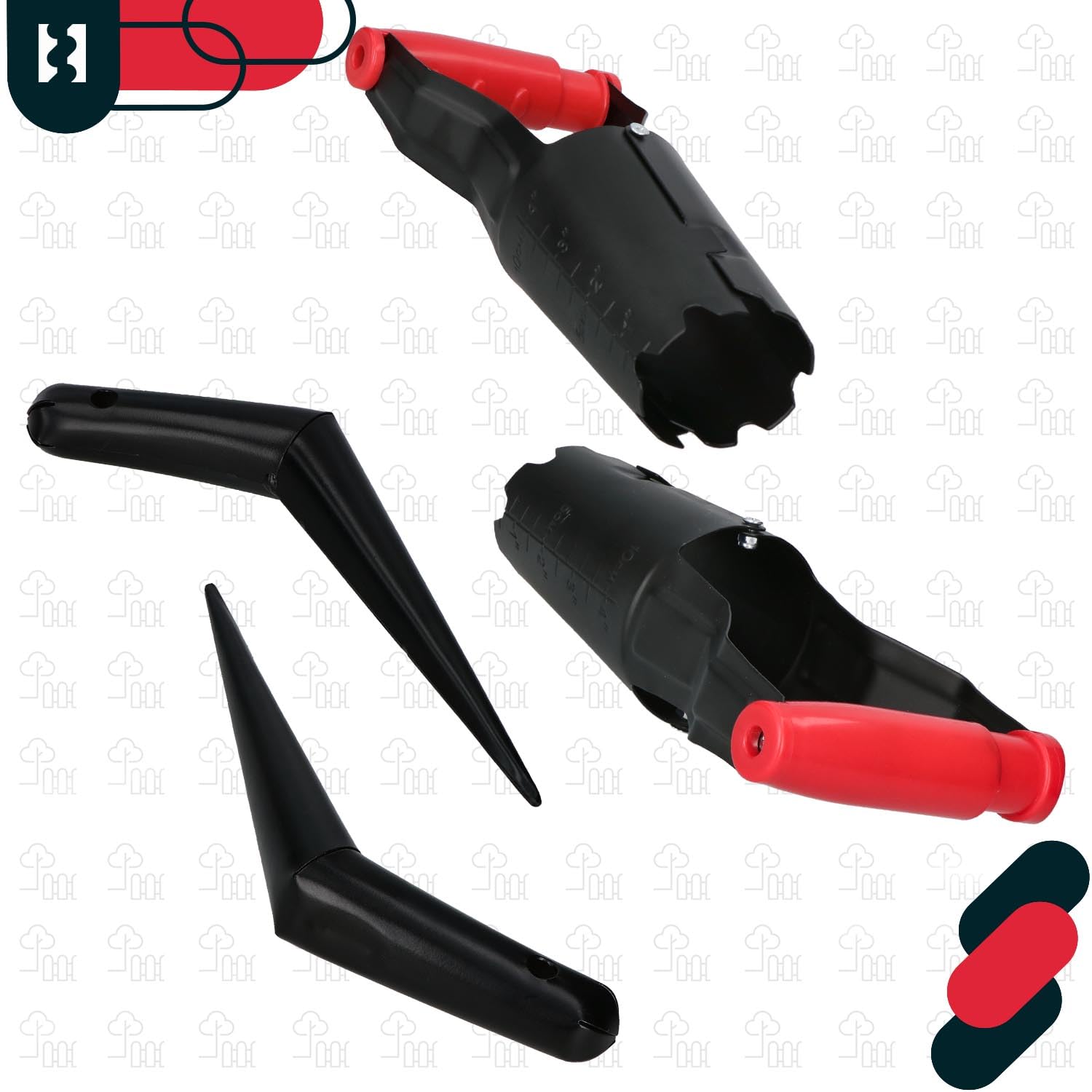 KOTARBAU® Piantabulbi - 23 cm - Piantabulbi - Puntale - Acciaio verniciato a polvere - Ausilio per la piantagione - Per piantare bulbi - Nero - Accessori da giardino - Trapano per buche