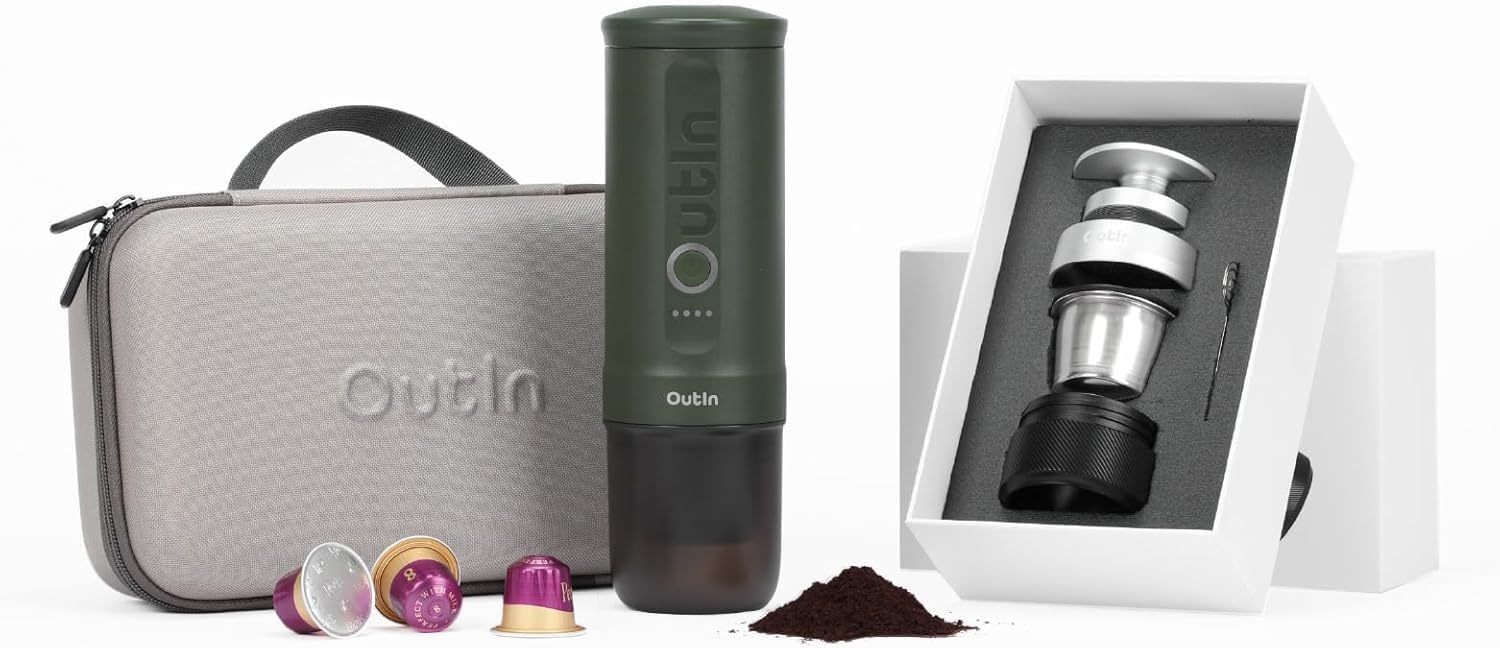 Amazon.com: OutIn Nano Complete set Portable Espresso Machine with