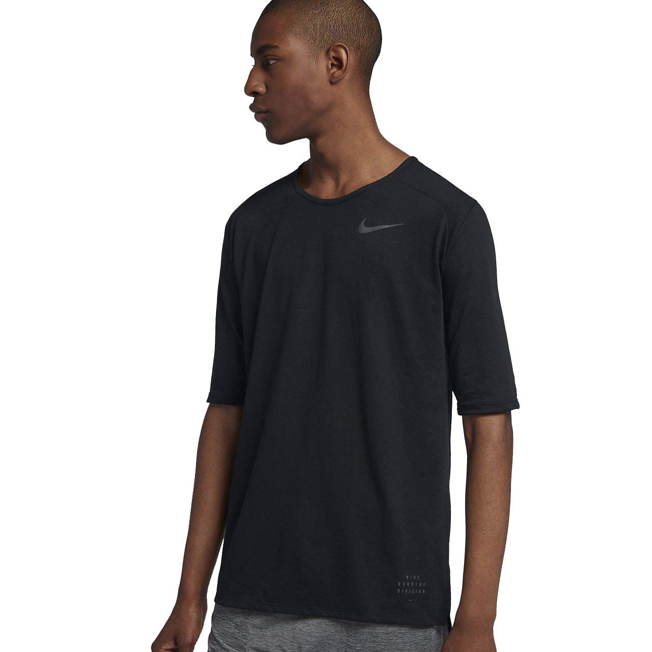 Nike Men's Running Division Rise 365 Dri-Fit Top-Black-Small