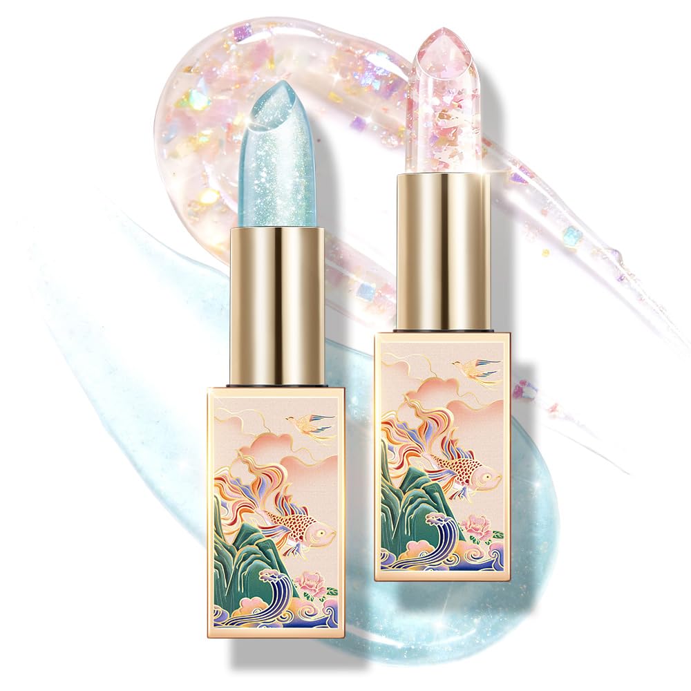 CATKIN Lip Balm Color Tinted Changing Lipstick Ultra Hydrating Lip Moistrurizer Lip Care with Vitamin E Nourishing For Cracked & Dry Lips 0.12 oz 2pcs (04+08)