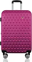 Mala de Viagem Média 23kg Despachada Expansiva Rígida Rodas Duplas 360º Cadeado TSA Gladiador C1M Vinho