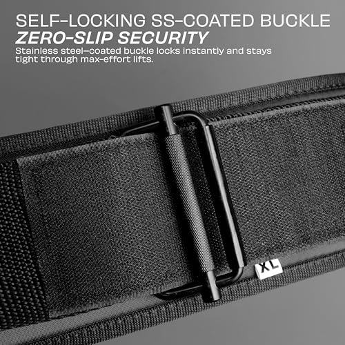 Image of Nivia CORE-X Weight Lifting Belt EVA Foam, Abdomen Support Belt for Back Support, Durable for Weightlifting, Gym, Workout (XL, Black)