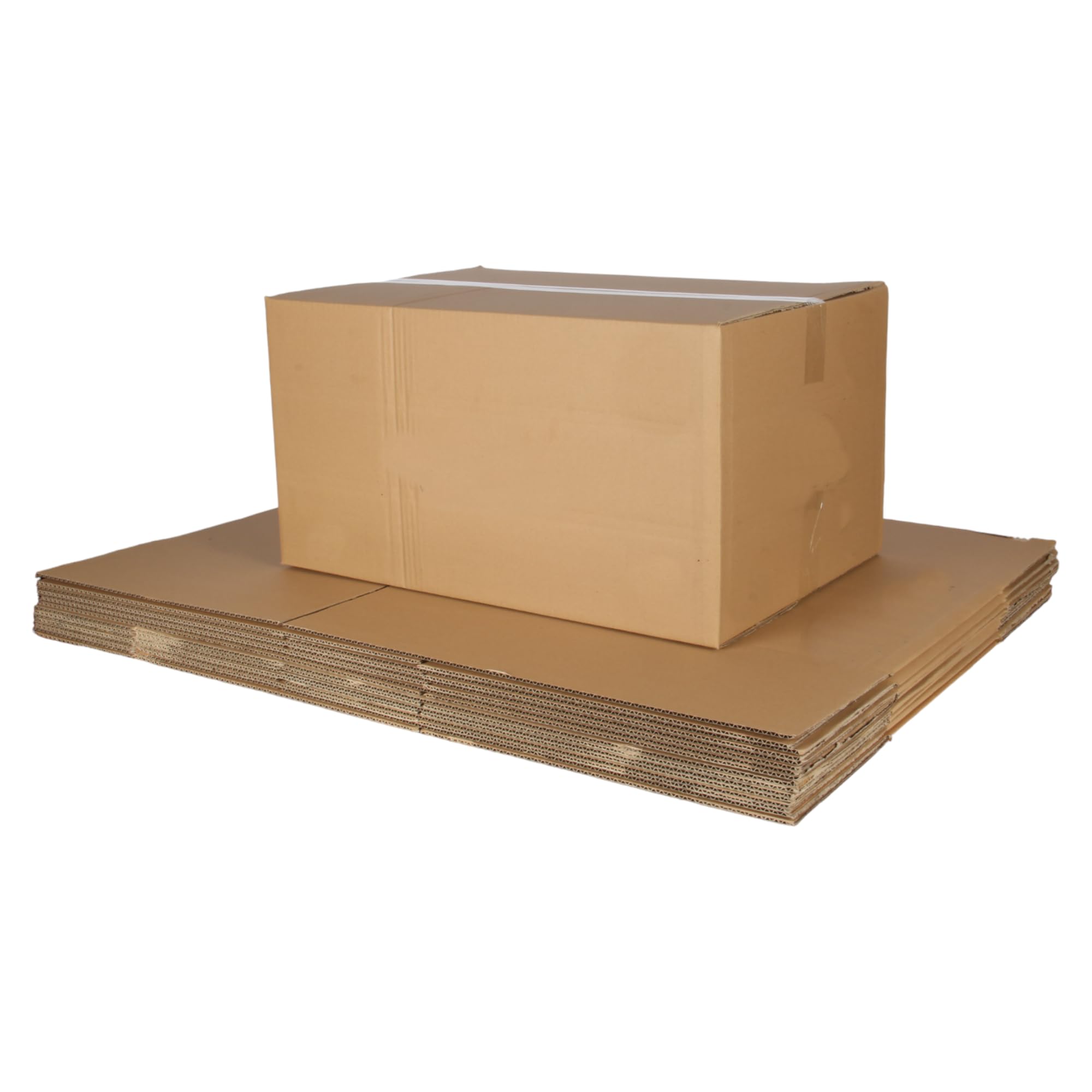 Large Moving Boxes. Heavy Duty Cardboard Boxes. Shipping Corrugated Box. 58x40x30cm, 70 Litres Box Mailers. (10)
