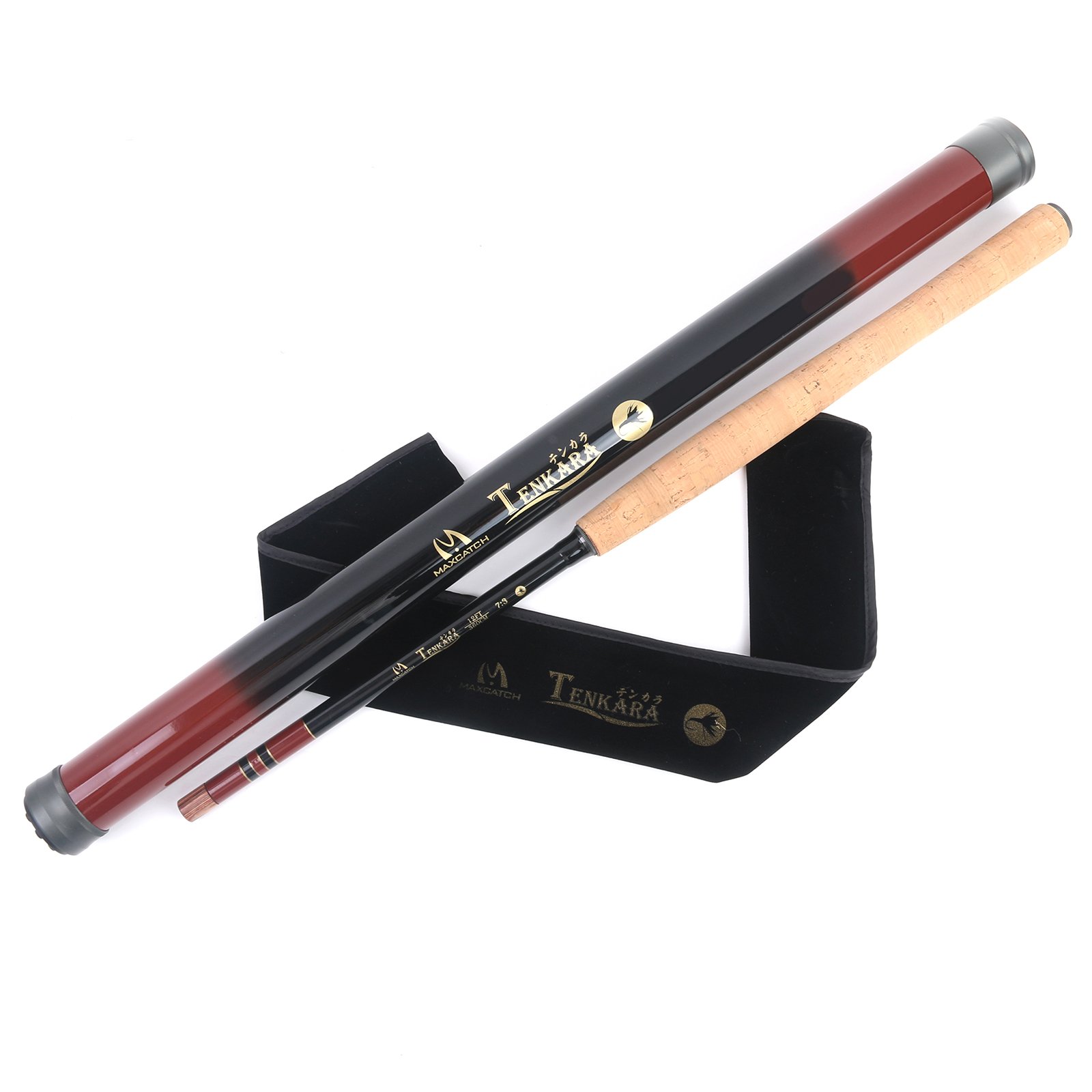 M MAXIMUMCATCH Maxcatch Tenkara Fishing Rod and Combo 9/10/11/12/13ft/Triple Zoom 8'3''/9'6''/10'6'',10'8''/11'10''/12'9''