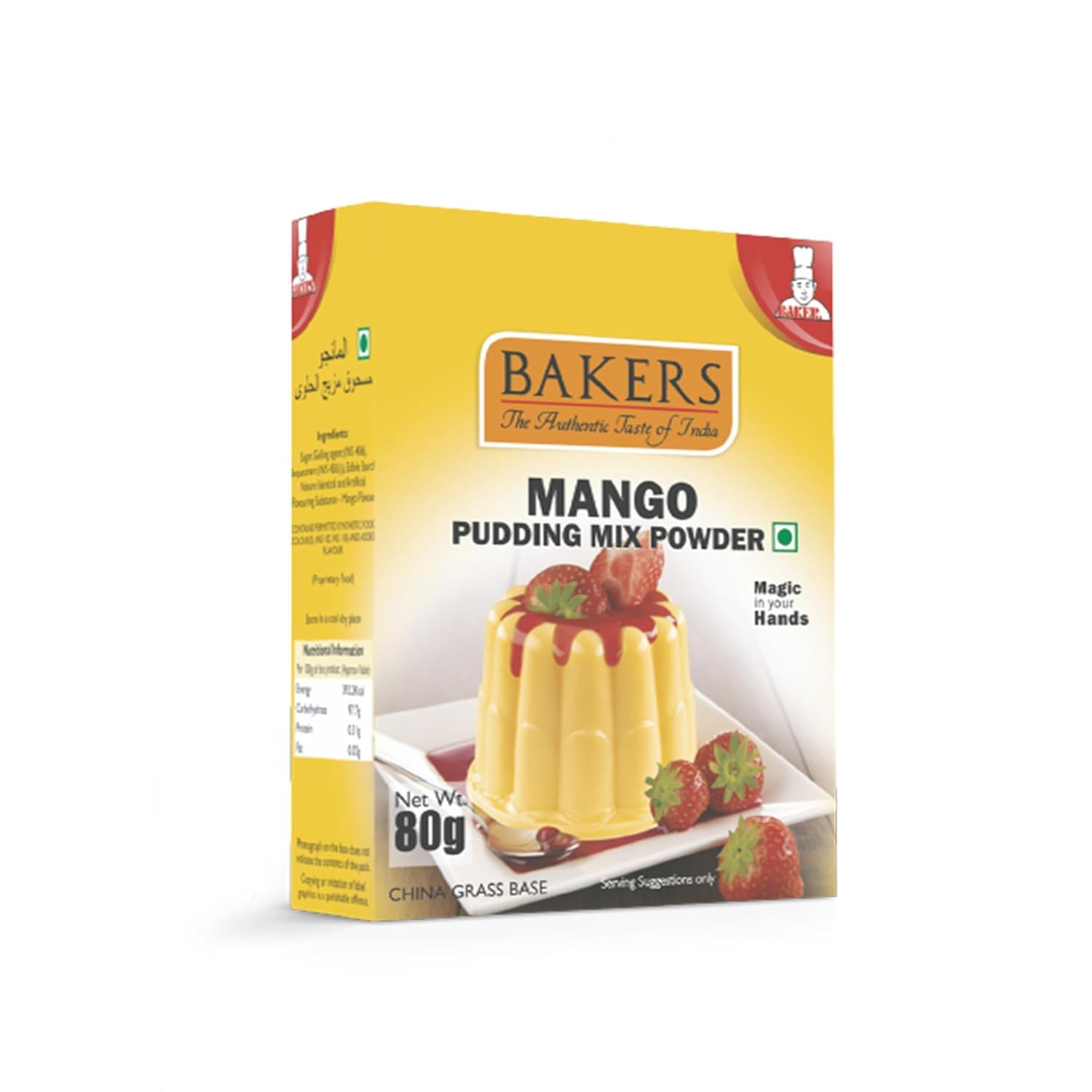 Instant Pudding Mix - Mango Flavor (80g x 4, 320g) | Ready in 5 Minutes | Vegetarian | Creamy & Delicious Dessert | Easy to Make | Kid-Friendly