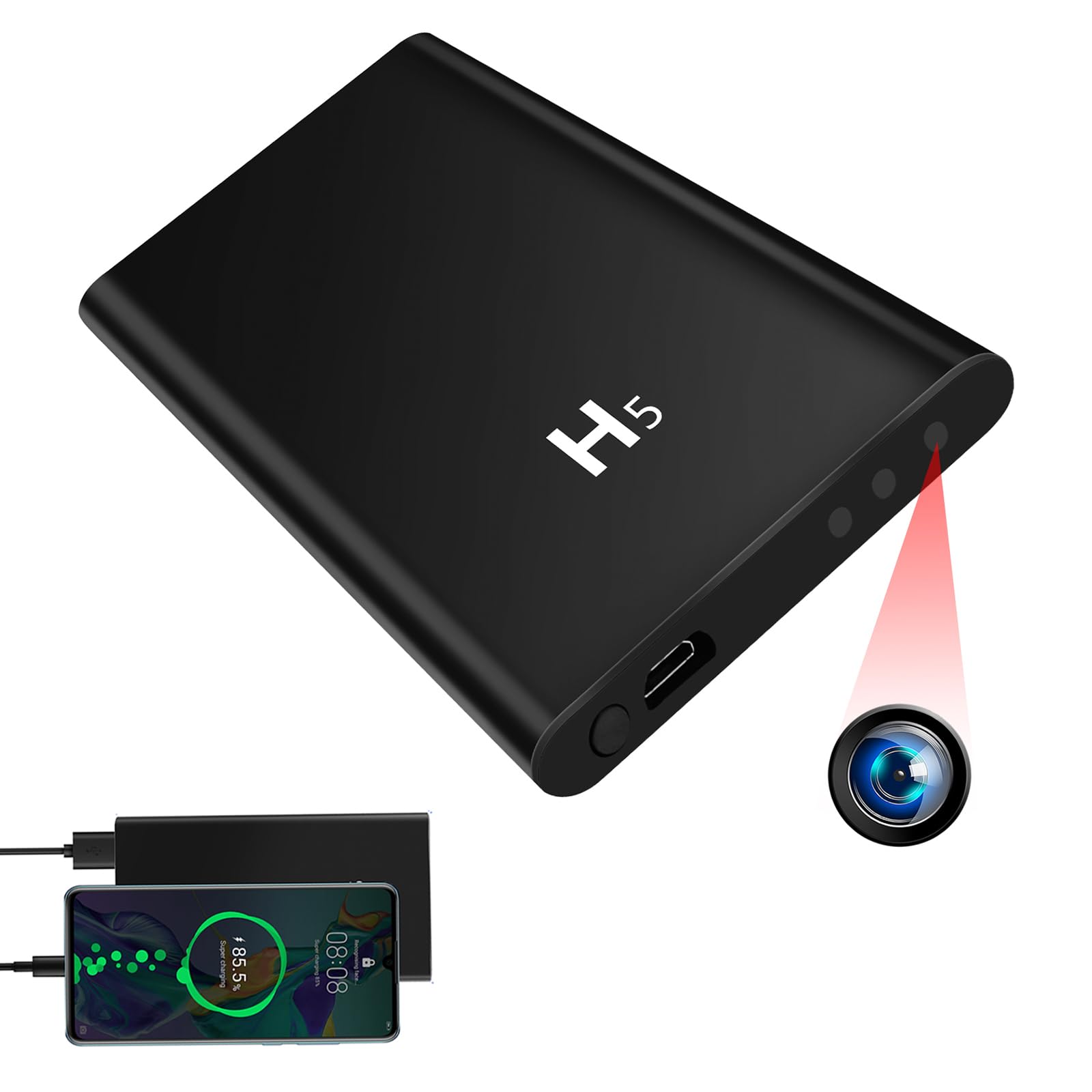 Amazon.co.jp: LXMIMI 小型カメラ 隠しカメラ モバイルバッテリー 